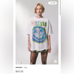 Urban outfitters nirvana band tee